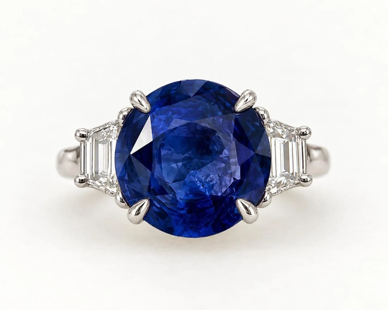 The Blue Three-Stone Ring