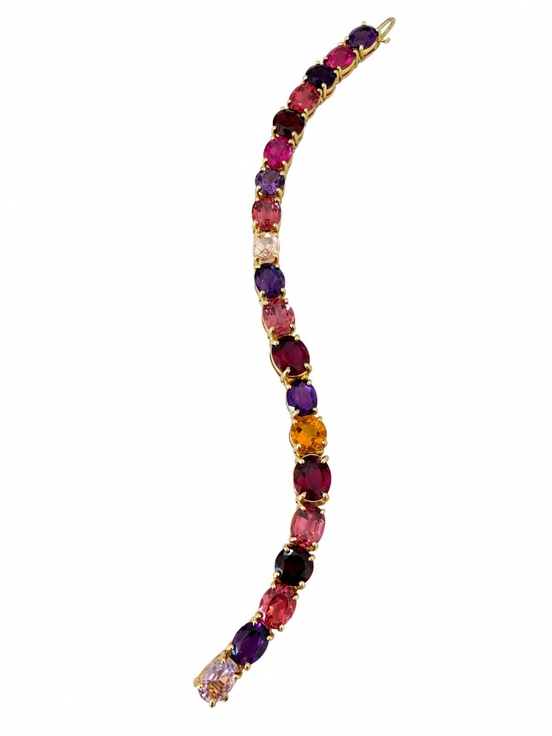 18K Yellow Gold Multi-Gemstone Bracelet